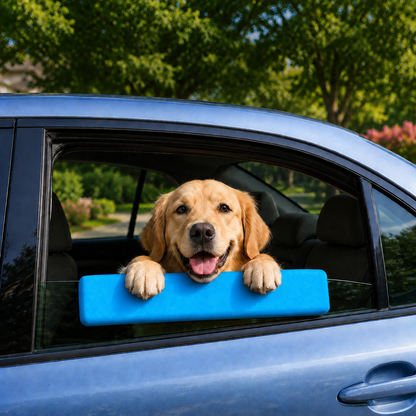 Ortekor Dog Car Window Chin Rest Cushion for Road Trips - Soft Window Edge Support for Dogs, Helps Protect Paws & Car Door Trim