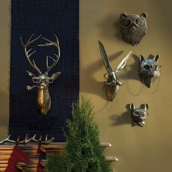 Wildlife 3D Animal Head Wall Decor for Home
