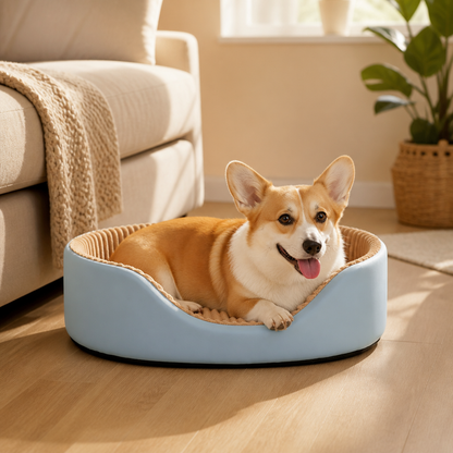 Ortekor Orthopedic High-Density Sponge Dog Bed (Removable Washable Cover)
