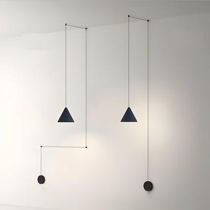Sleek Silver Pendant Light | Simple Metal Drop Lamp