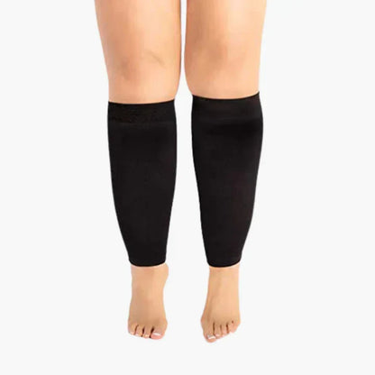 Compression Leg Sleeves for Circulation Support & Swelling Relief | Open-Toe Graduated Compression Calf Sleeves for Edema | Breathable