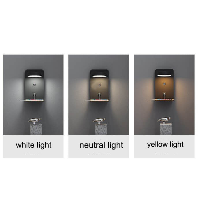 LED Wall Sconce 13 in Iron Acrylic Fixture Bedroom Bedside Hardwired Ambient Lighting Reading Task Lamp Hallway 12W 1200 Lumen Contemporary