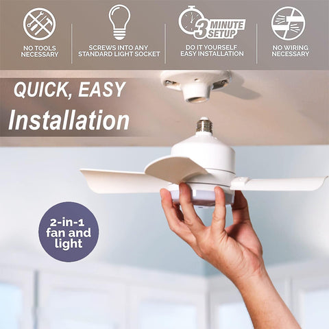 Innovative | Modern Ceiling Fan Light with Remote Control & Bright LED | Dual Functionality for Enhanced Comfort