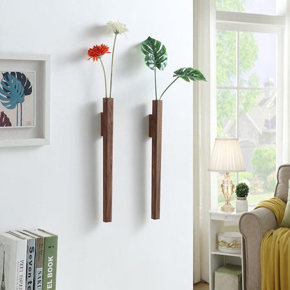 Wooden Wall Point Vase