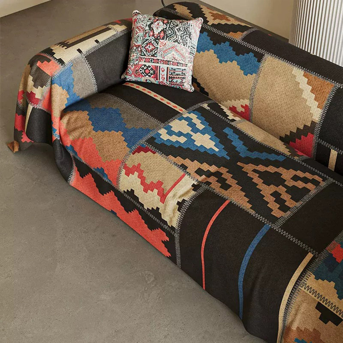 Sierra Sofa Cover - Southwestern Design, Durable Slipcover for Couches