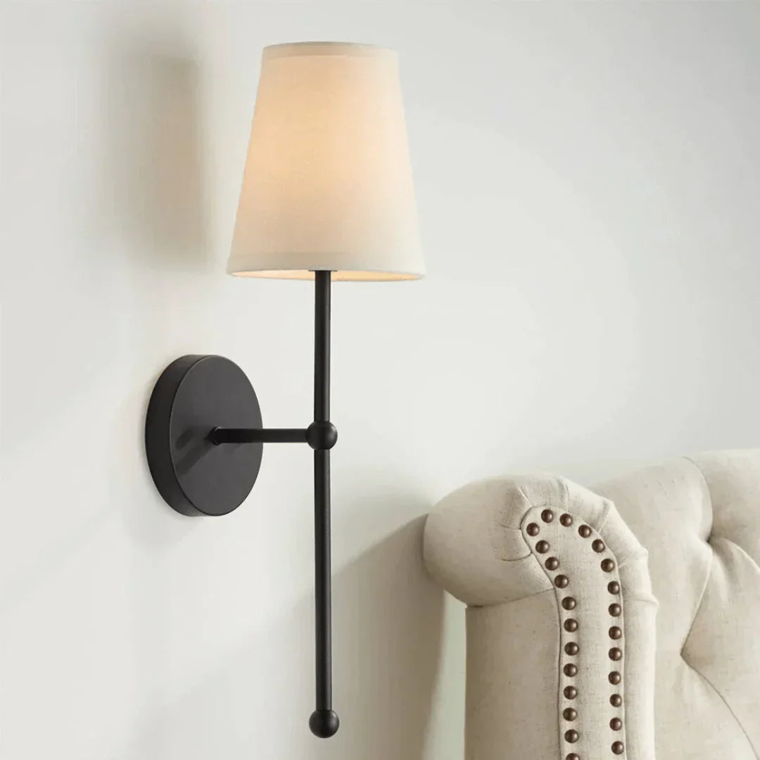 Rechargeable LED Sconce 22-Inch Remote Controlled Adjustable Brightness Three Light Temperatures Metal Construction for Bedrooms Hallways St