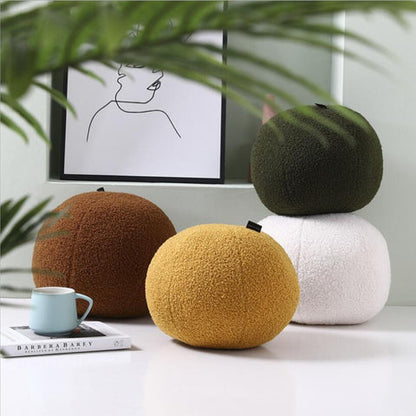 Polo Ball Cushion - Boucle Fabric, Playful Design