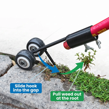 Dual-Hook Manual Weeding Tool for Pavement Cracks, Patio Joints & Driveways – Root Extraction Hand Weeder for Sidewalks, Patios & Garden Pat