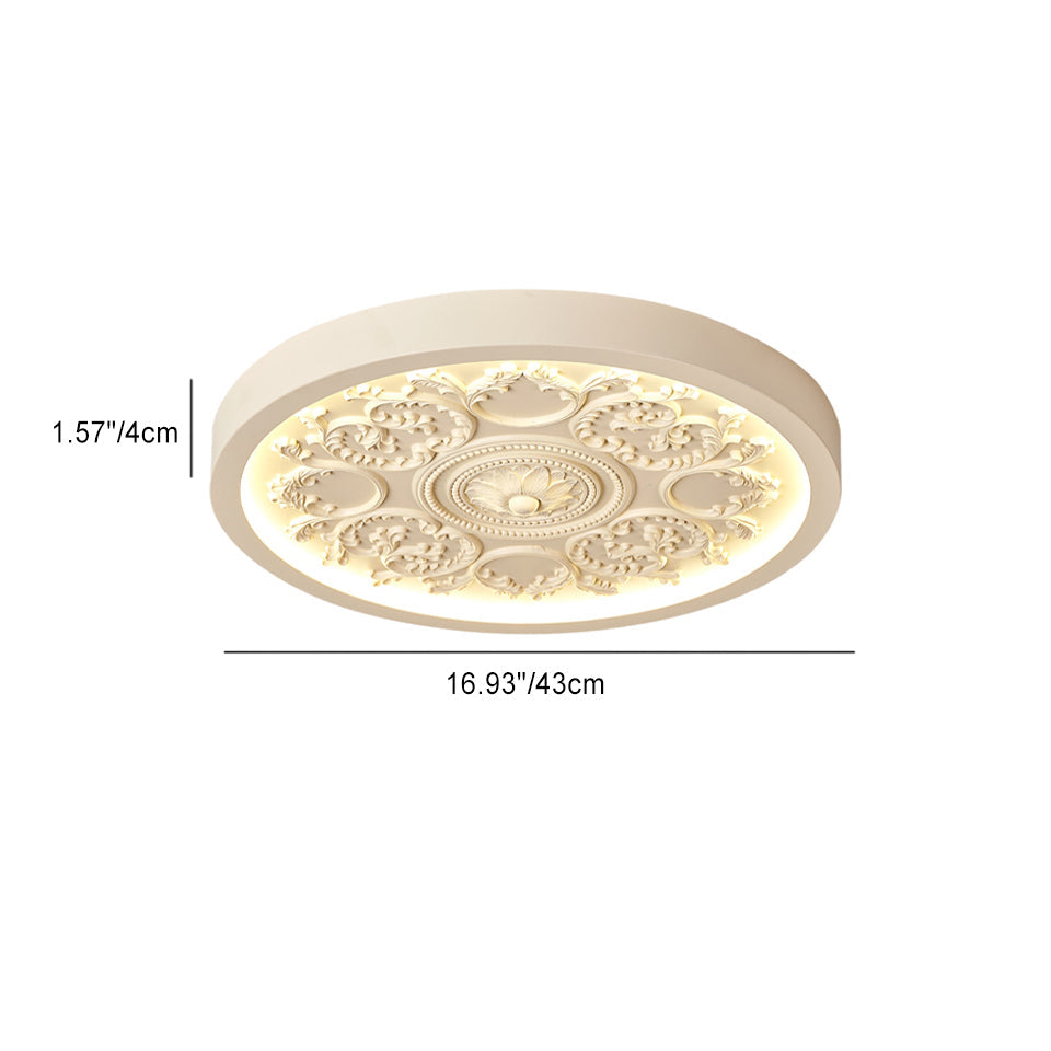 LED Ceiling Light Flush Mount with Remote Control Dimmable for Bedroom Living Room Low Profile