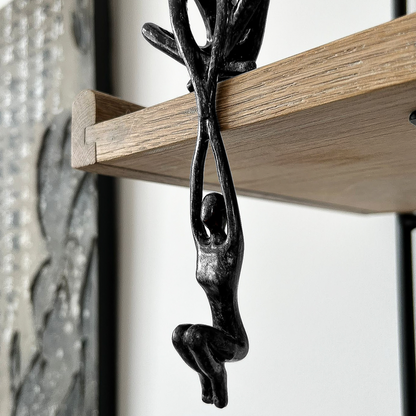 Intertwined Souls Sculpture | Modern Abstract Art Statue for Home Decor | Handcrafted Resin Figurine for Living Room Bedroom Office