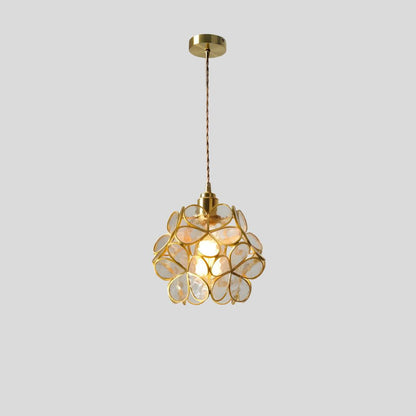 Stained Glass Pendant Light – Handcrafted Vintage Ceiling Fixture with Adjustable Chain for Dining Room, Kitchen, Restaurant | E26 Base