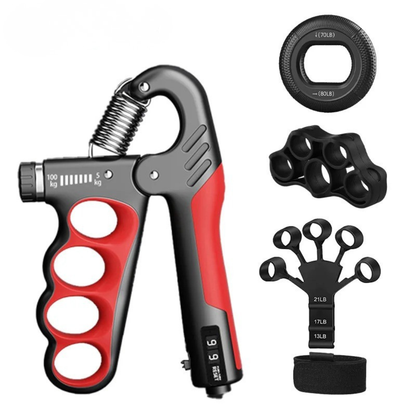 Adjustable Hand Gripper for Forearm & Wrist Training – Metal Spring Strengthener for Rehab & Fitness