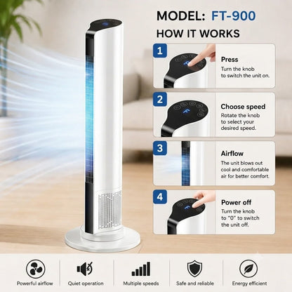 Compact Mobile AC Unit for Home & Office – Windowless Evaporative Cooler with Wheels & Timer