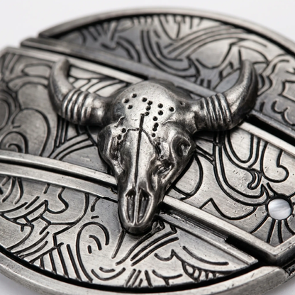 Western Accessory Clasp with Concealed Utility Feature for 1.5 in Straps | Decorative Zinc Alloy Hardware for Ranch, Rodeo & Everyday Wear