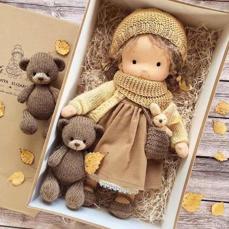 Cotton Comfort Doll for Kids | Soft Stuffed Companion Toy | Hand-Stitched Heirloom Quality | Hypoallergenic Fill | Encourages Imaginative