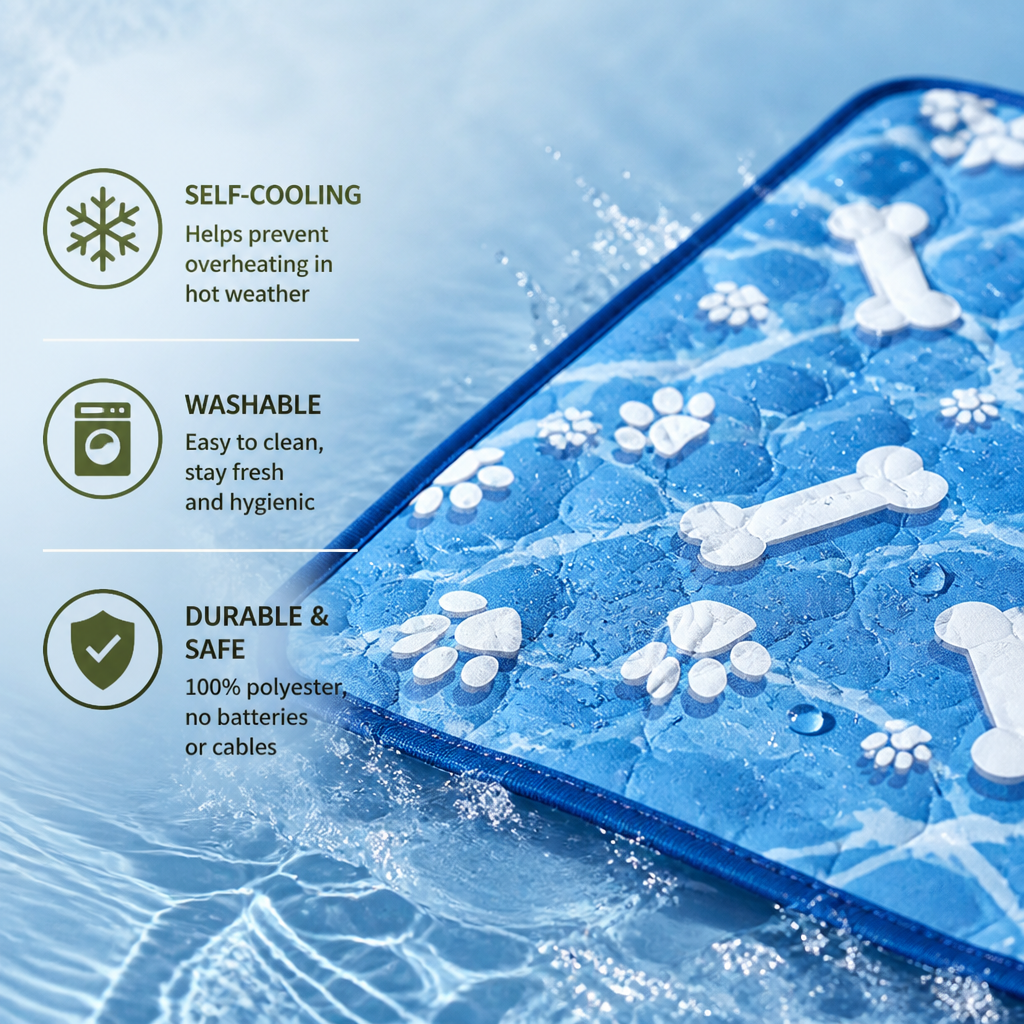 Ortekor Extra-Large Self-Cooling & Washable Pet Mat