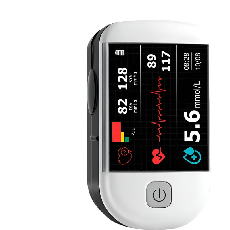 Fingertip Pulse Oximeter with Rotating OLED Display for Blood Oxygen & Heart Rate Monitoring at Home