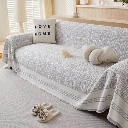 Crisp Chill Sofa Cover - Premium Ice Silk, Stretchable Fit