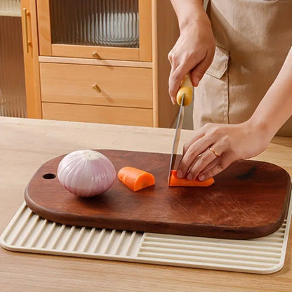 Rivaro Dish Drying Mat - Silicone, Foldable Heat-Resistant