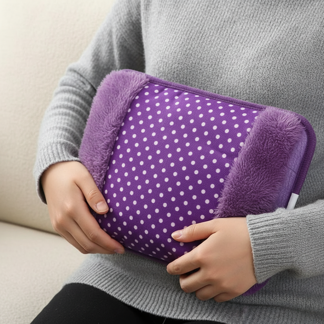 Electric Heating Pad with Hand Warmer Function – Rechargeable Heat Pack for Stomach, Hands & Feet