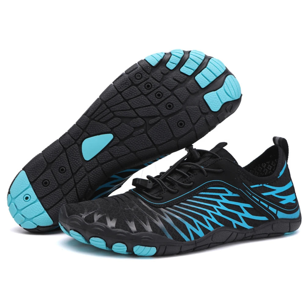 Quick-Dry Water Shoes with Non-Slip Rubber Sole for Beach, Pool & Water Sports | Unisex Lightweight Aqua Sneakers