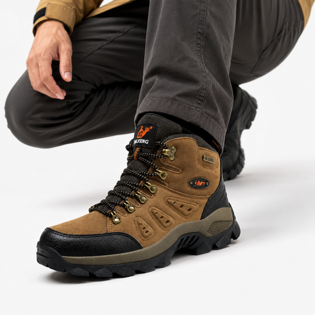 Waterproof Hiking Shoes with Orthopedic Support & Non-Slip Sole for Men & Women