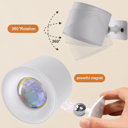 Pivot Easy-Stick | 360° Wireless Dual-Direction LED Wall Sconce with USB Rechargeable Design | Versatile Lighting Solution for Any Space