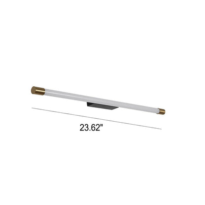 LED Vanity Light Fixture Aluminum 59 in Black Gold Over Mirror Bathroom Bedroom Hallway Linear Bar Sconce Hardwired 120V-240V