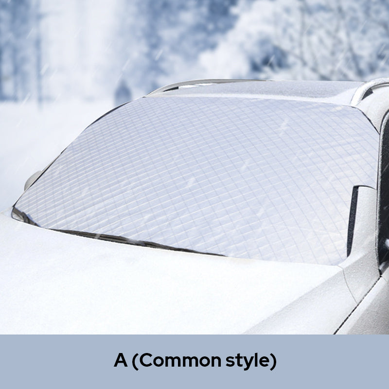 Windshield Snow Cover with Magnetic Hold & Mirror Protection for Cars, SUVs & Trucks – All-Season Frost Shield & Sun Blocker