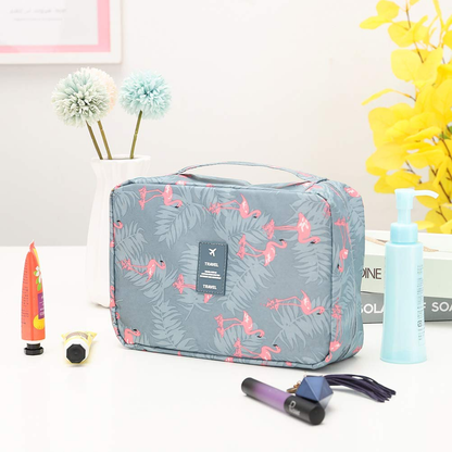 Hanging Toiletry Bag with Multiple Compartments for Travel – Water-Resistant Organizer for Makeup, Cosmetics & Grooming Essentials