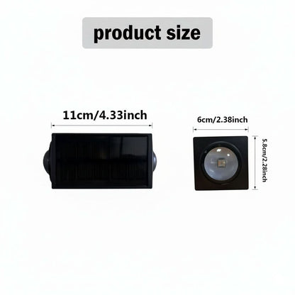 LumaFence - Solar ColorGlow Outdoor Wall Lamp Set