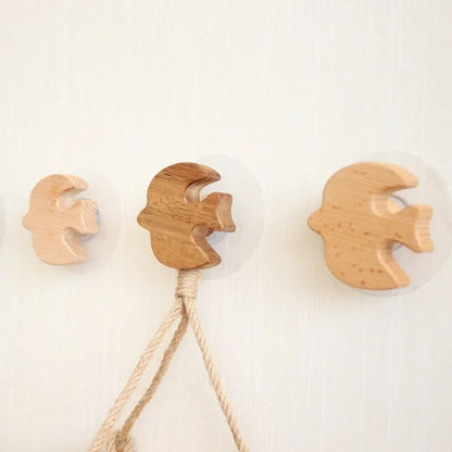 WOODFIN – Wooden Animal Wall Hook