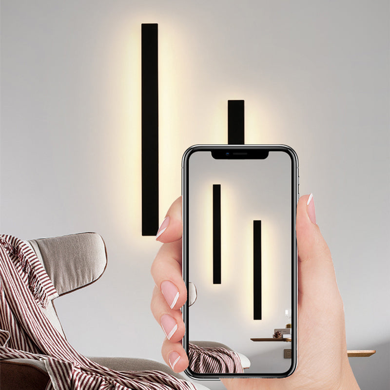 Outdoor LED Wall Light Waterproof Linear Modern Metal Sconce for Porch Garden Patio Courtyard Minimalist Exterior Lighting