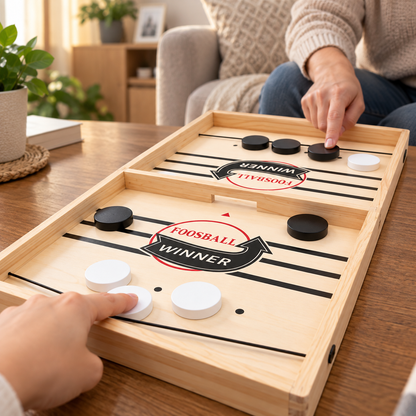 DISCCHEER – Puck Flick Game for Friendly Family Competition