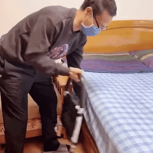 Bed Safety Rail Height Adjustable Non-Slip Handle Storage Pouch