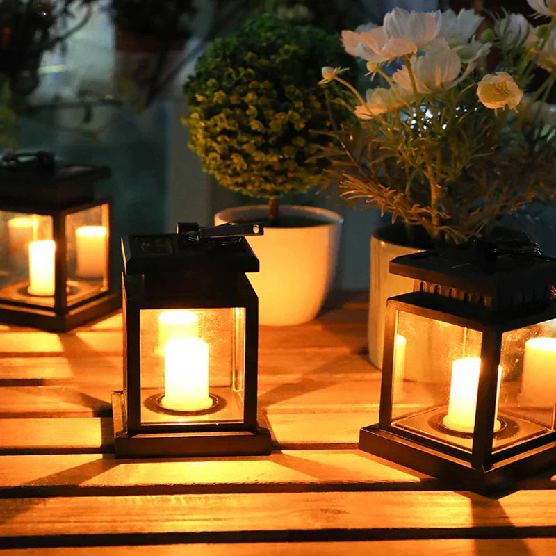 Ortekor Elegant Outdoor Solar Lanterns with Warm Glow | Eco-Friendly Garden Lighting for Enchanting Ambiance