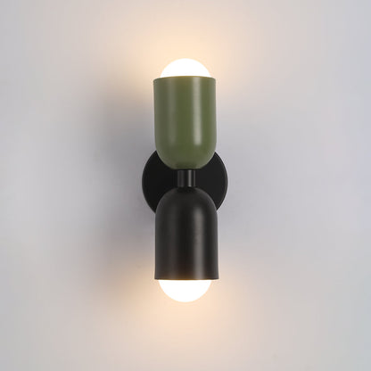 Two-Head Adjustable Wall Sconce in Vibrant Metal Finishes for Living Room Bedroom Accent Lighting