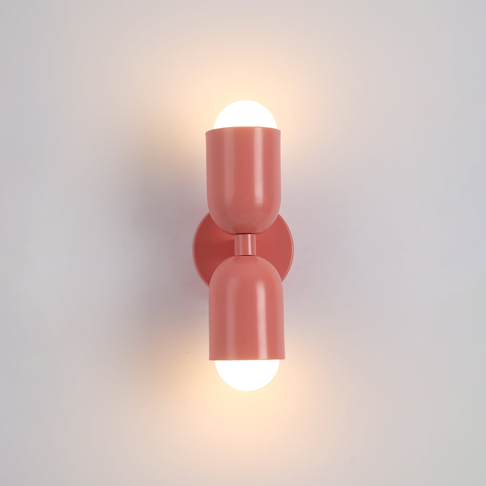 Two-Head Adjustable Wall Sconce in Vibrant Metal Finishes for Living Room Bedroom Accent Lighting
