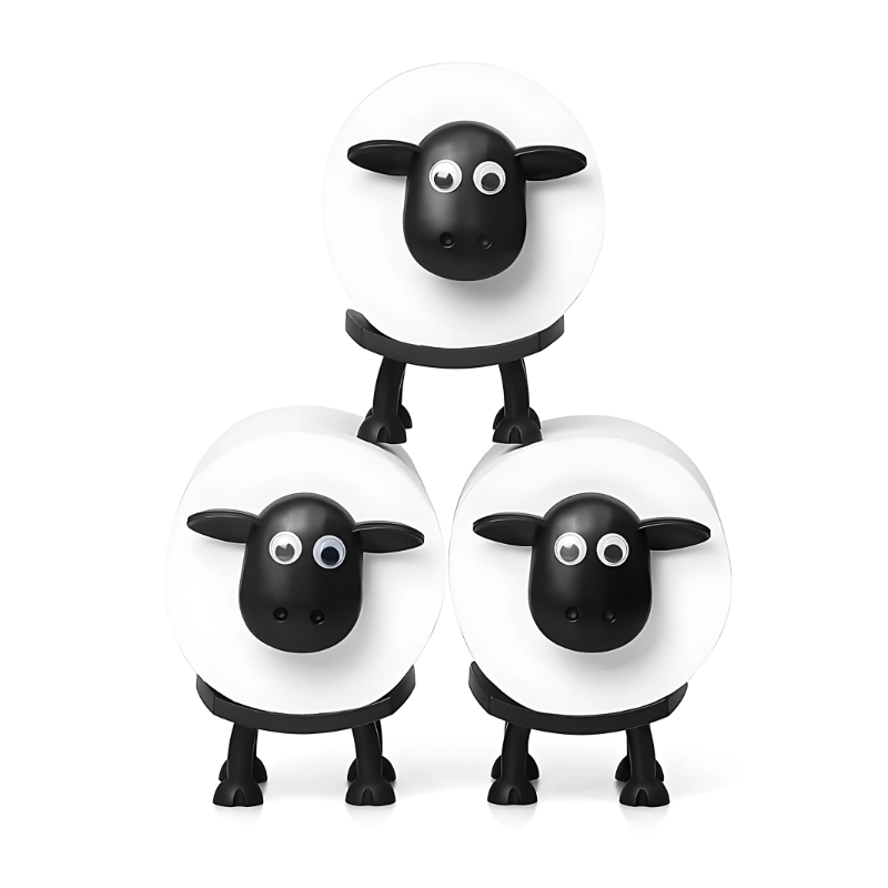 Sheep Toilet Paper Holder Stand – Whimsical Bathroom Organizer Holds Multiple Rolls – Space-Saving Freestanding TP Storage Rack for