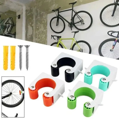 Indoor Bicycle Storage Racks – 3-Piece Wall-Mounted Bike Holder Set