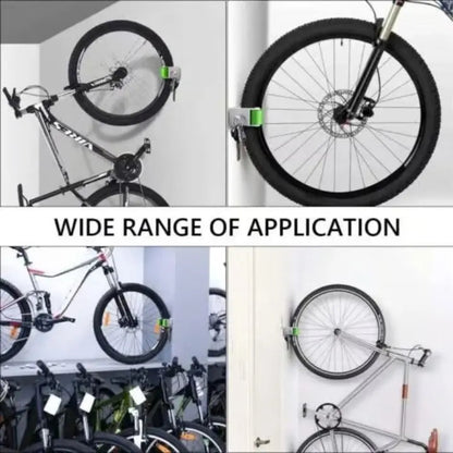 Indoor Bicycle Storage Racks – 3-Piece Wall-Mounted Bike Holder Set