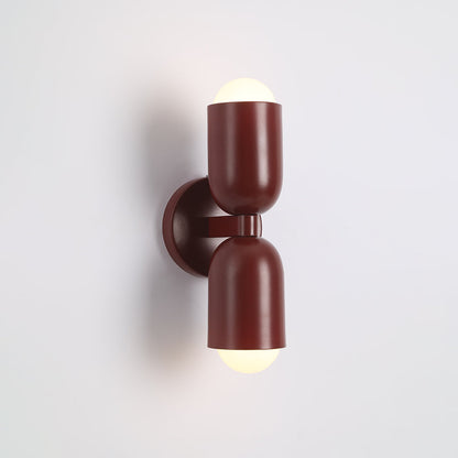 Metal Cylinder Wall Sconce Modern Accent Light for Bedroom Living Room Hardwired LED Indoor Fixture