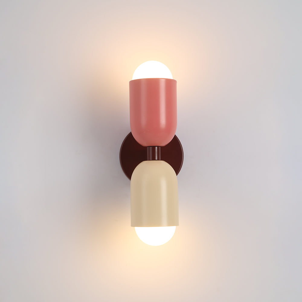 Two-Head Adjustable Wall Sconce in Vibrant Metal Finishes for Living Room Bedroom Accent Lighting