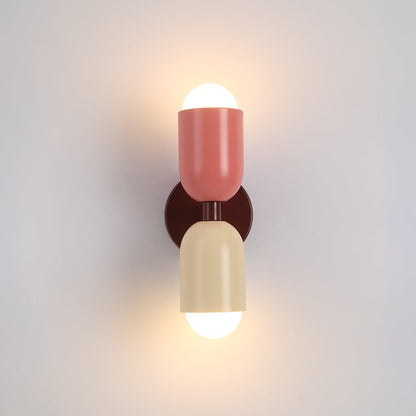 Two-Head Adjustable Wall Sconce in Vibrant Metal Finishes for Living Room Bedroom Accent Lighting