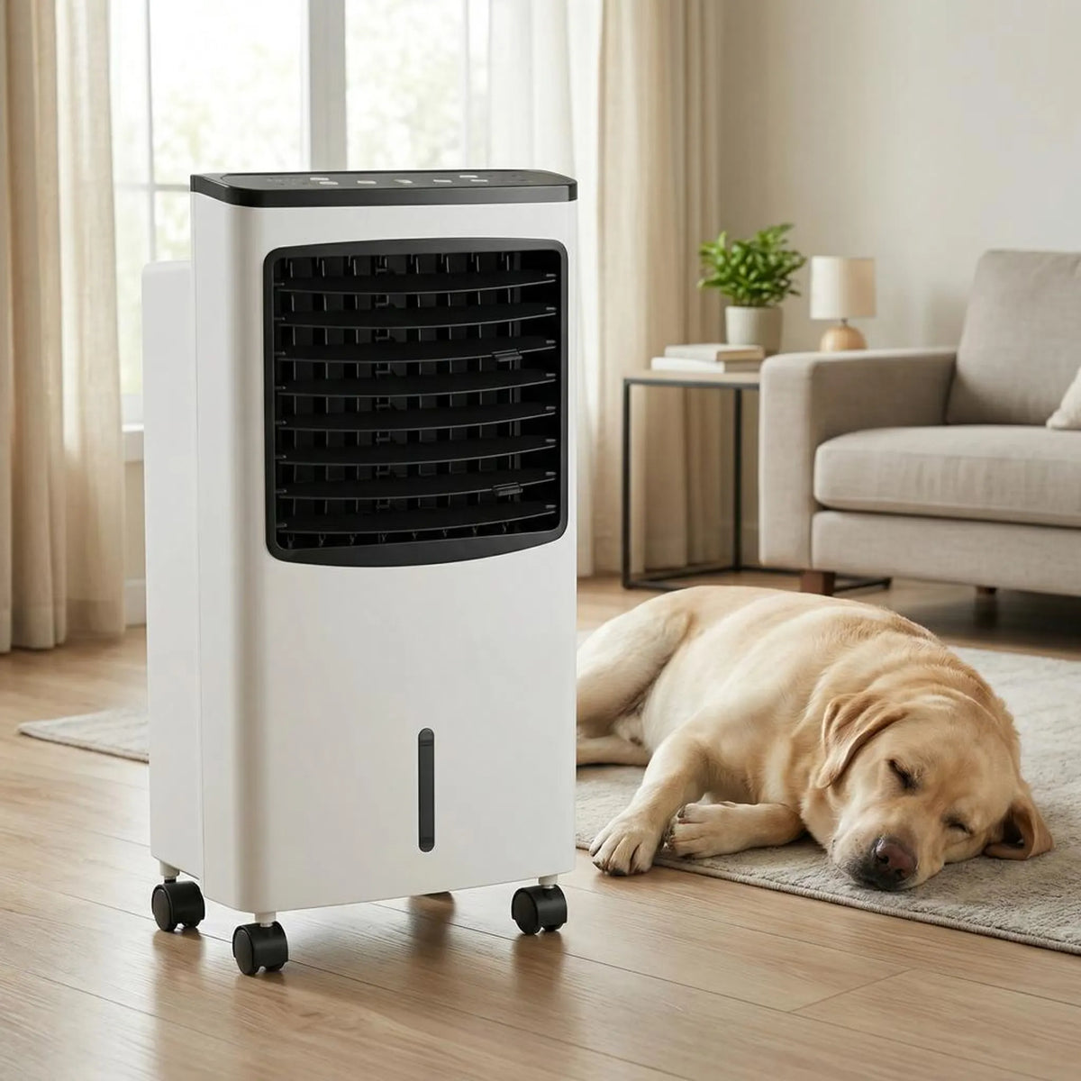 Evaporative Cooler Fan 3-Speed Portable Room Air Cooler with Humidifier Remote Control Timer for Bedroom Office Dorm Home