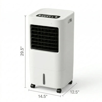 Evaporative Air Cooler 5.3 Gal Tank Portable Indoor Fan with Remote 4 Speed 3 Mode Timer for Bedroom Living Room Office