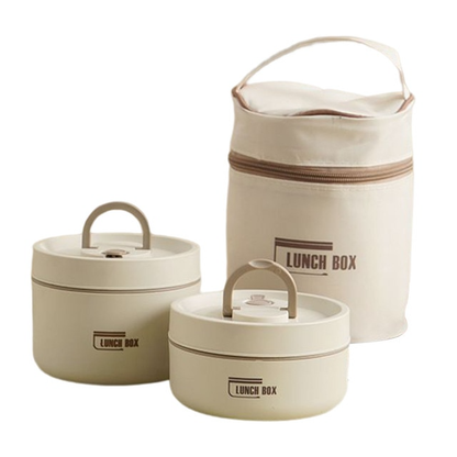 Stackable Insulated Food Jar Set with Leak-Proof Lids for Work School Travel Meal Prep Containers Portable Bento Box Hot Cold Food Storage S