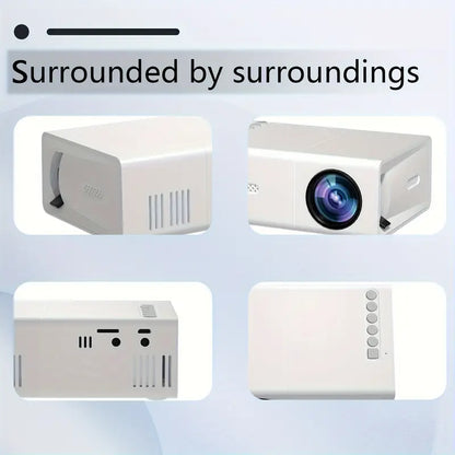 Compact HD Projector 720p with Fast Focus for Home Theater, Gaming & Presentations | Works with HDMI, USB, WiFi, Streaming Devices