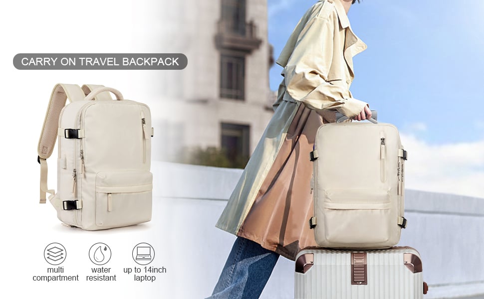 Ortekor Dynamic Collection | Women's Travel Backpack with Waterproof Design | Versatile Rucksack for Comfort and Organization