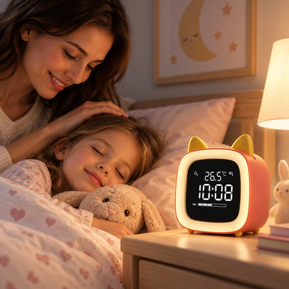SNOOZETAIL – Animal LED Alarm Clock Night Light for Peaceful Bedtimes